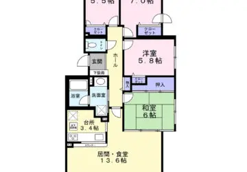 ファミール上野幌・4LDK・89.5㎡